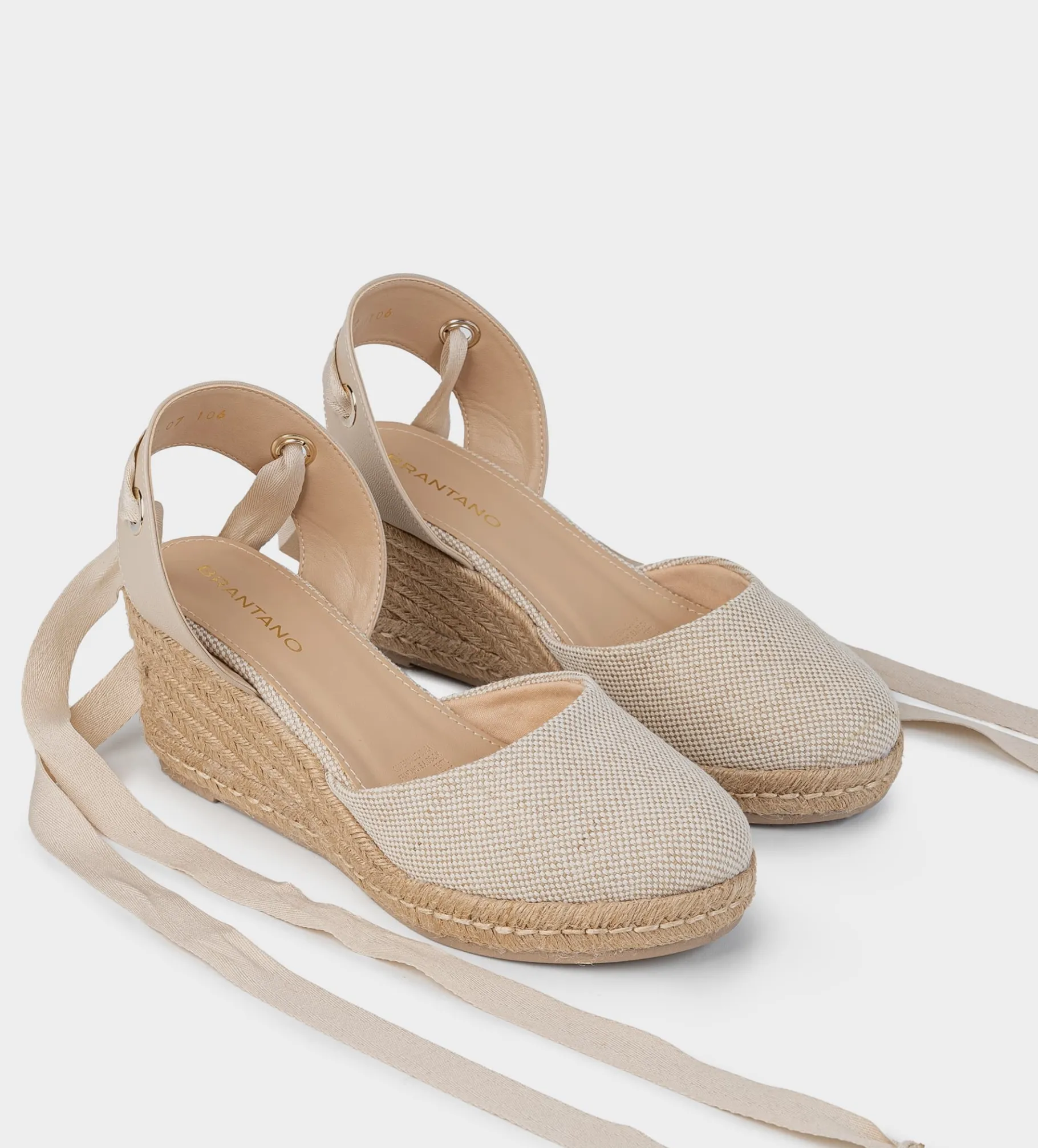 Clearance ALPARGATA CUÑA TEXTIL BEIGE Mujer Sandalias Y Plataformas