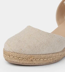 Clearance ALPARGATA CUÑA TEXTIL BEIGE Mujer Sandalias Y Plataformas