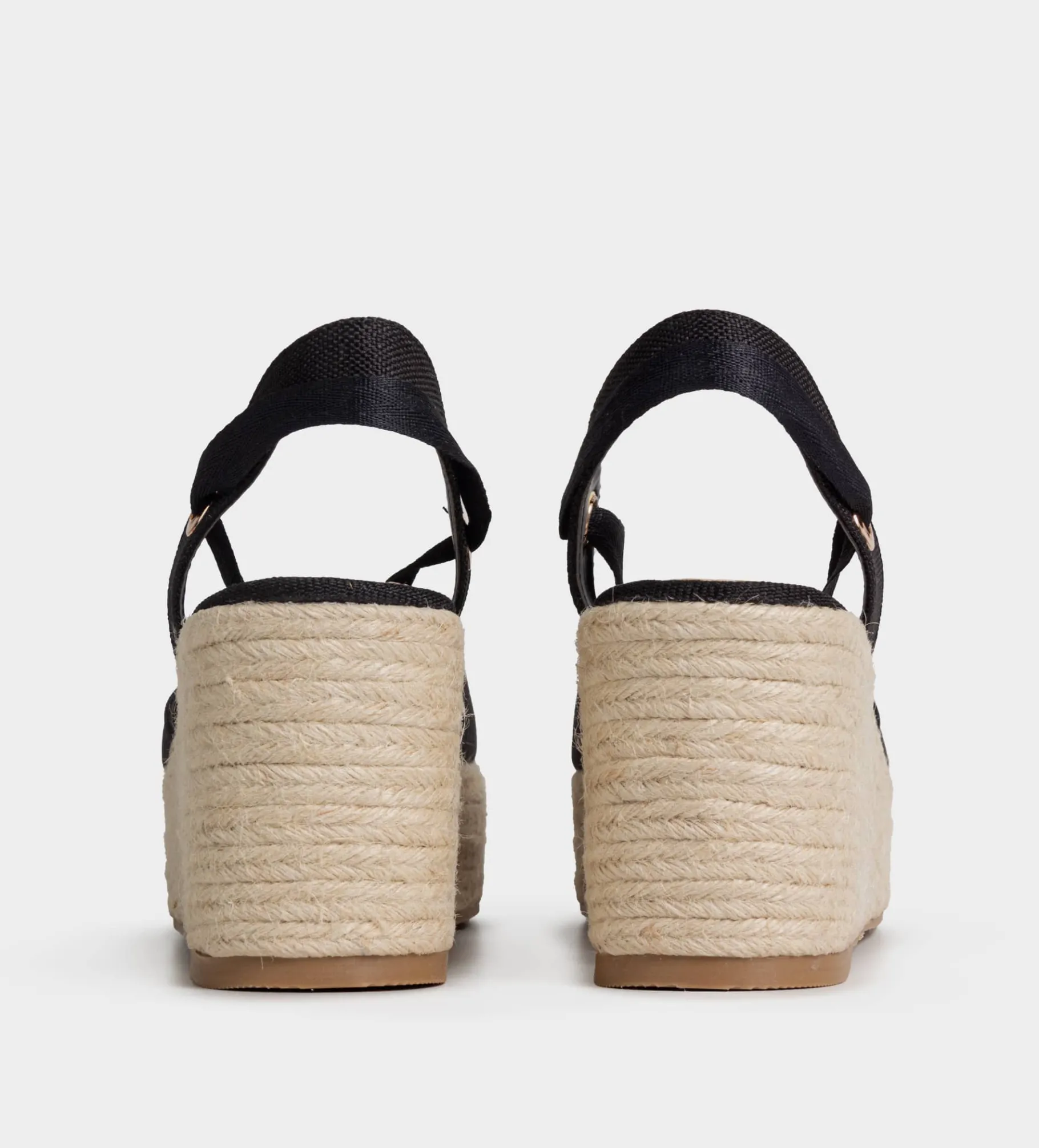 Best ALPARGATA CUÑA TEXTIL NEGRO Mujer Sandalias Y Plataformas