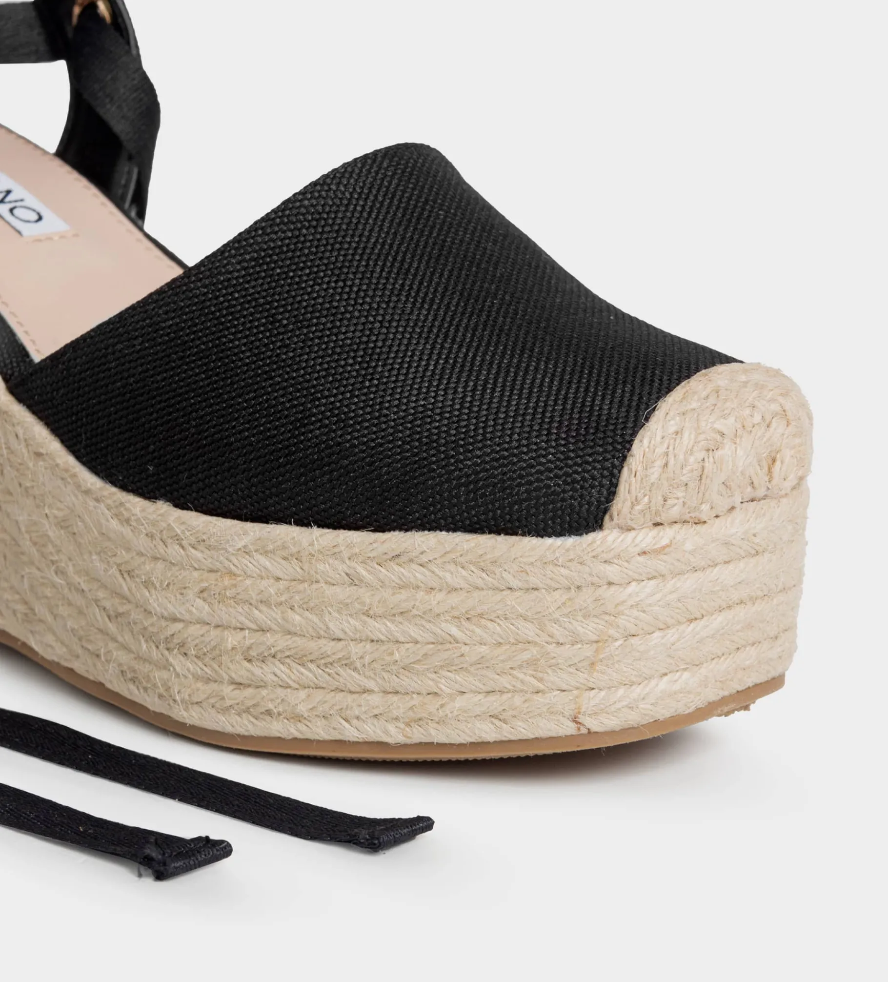 Best ALPARGATA CUÑA TEXTIL NEGRO Mujer Sandalias Y Plataformas