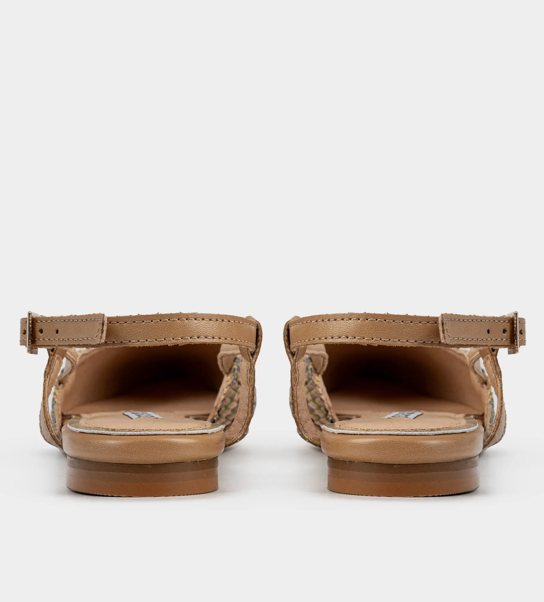 New BALERINA DESTALONADA YUTE MULTICOLOR Mujer Zuecos Y Mules | Flats Y Mocasines