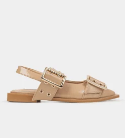 Online BALERINA HEBILLA CHAROL NUDE Mujer Flats Y Mocasines