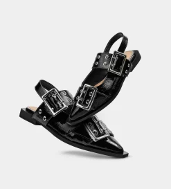 Outlet BALERINA HEBILLA CHAROL NEGRO Mujer Flats Y Mocasines