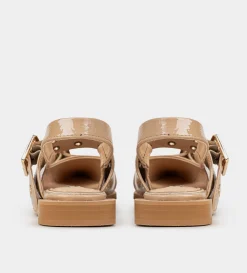 Online BALERINA HEBILLA CHAROL NUDE Mujer Flats Y Mocasines