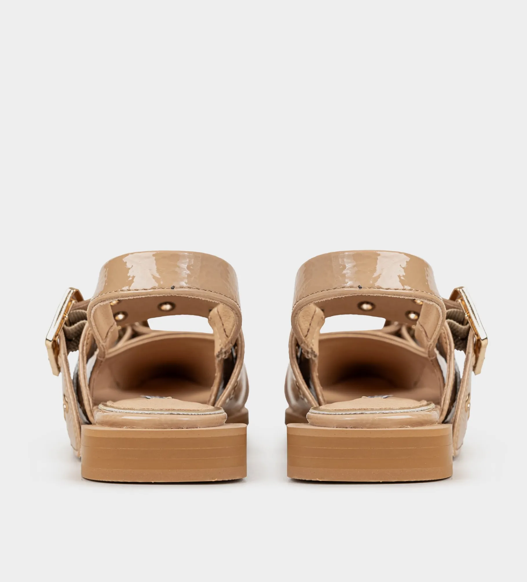 Online BALERINA HEBILLA CHAROL NUDE Mujer Flats Y Mocasines