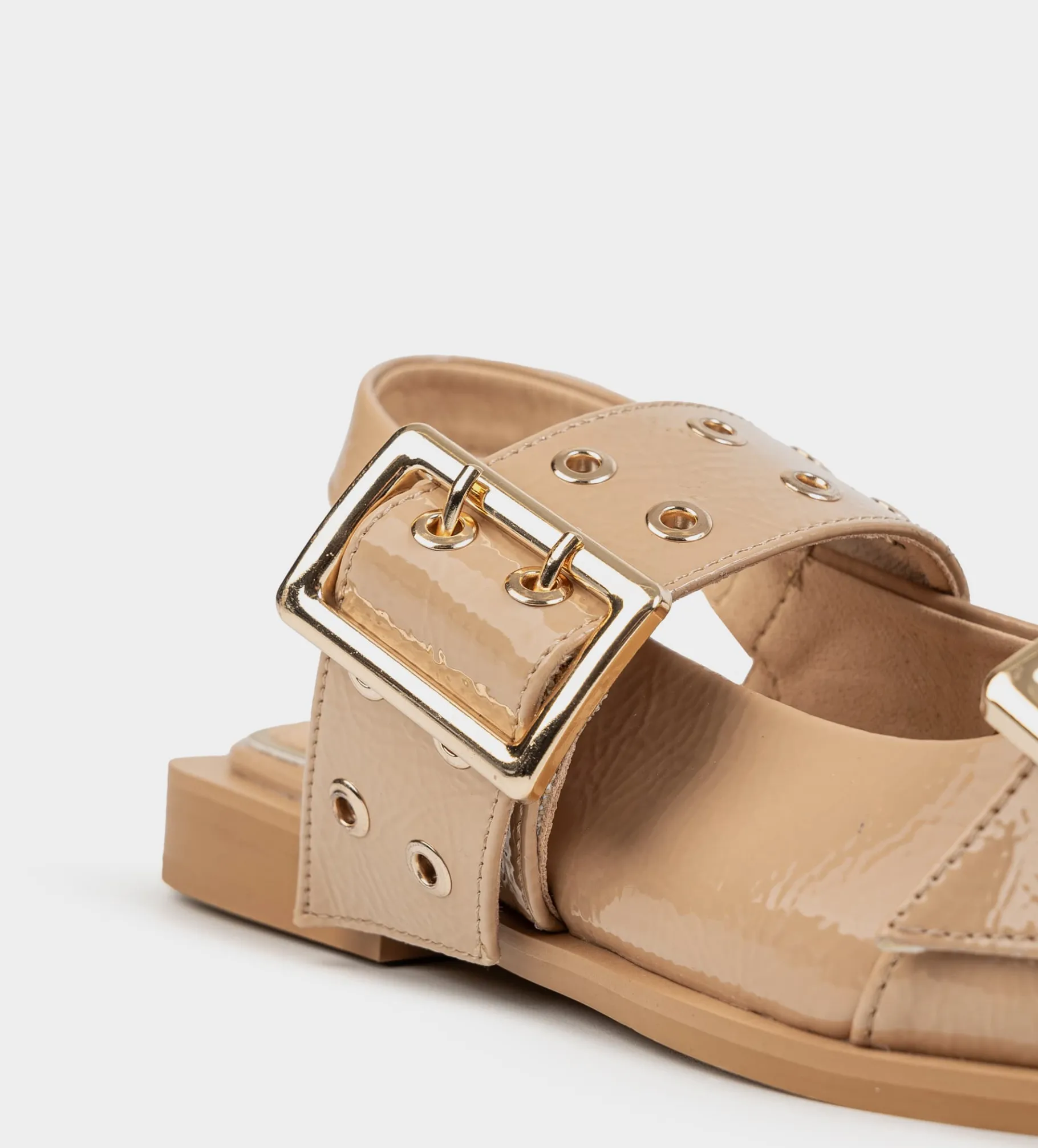 Online BALERINA HEBILLA CHAROL NUDE Mujer Flats Y Mocasines