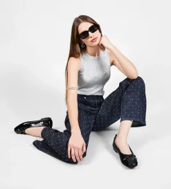 Discount BALERINA LAZO PIEL CHAROL NEGRO Mujer Flats Y Mocasines