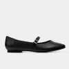 Clearance BALERINA MARY JANE PIEL NEGRO Mujer Flats Y Mocasines | Piel Auténtica