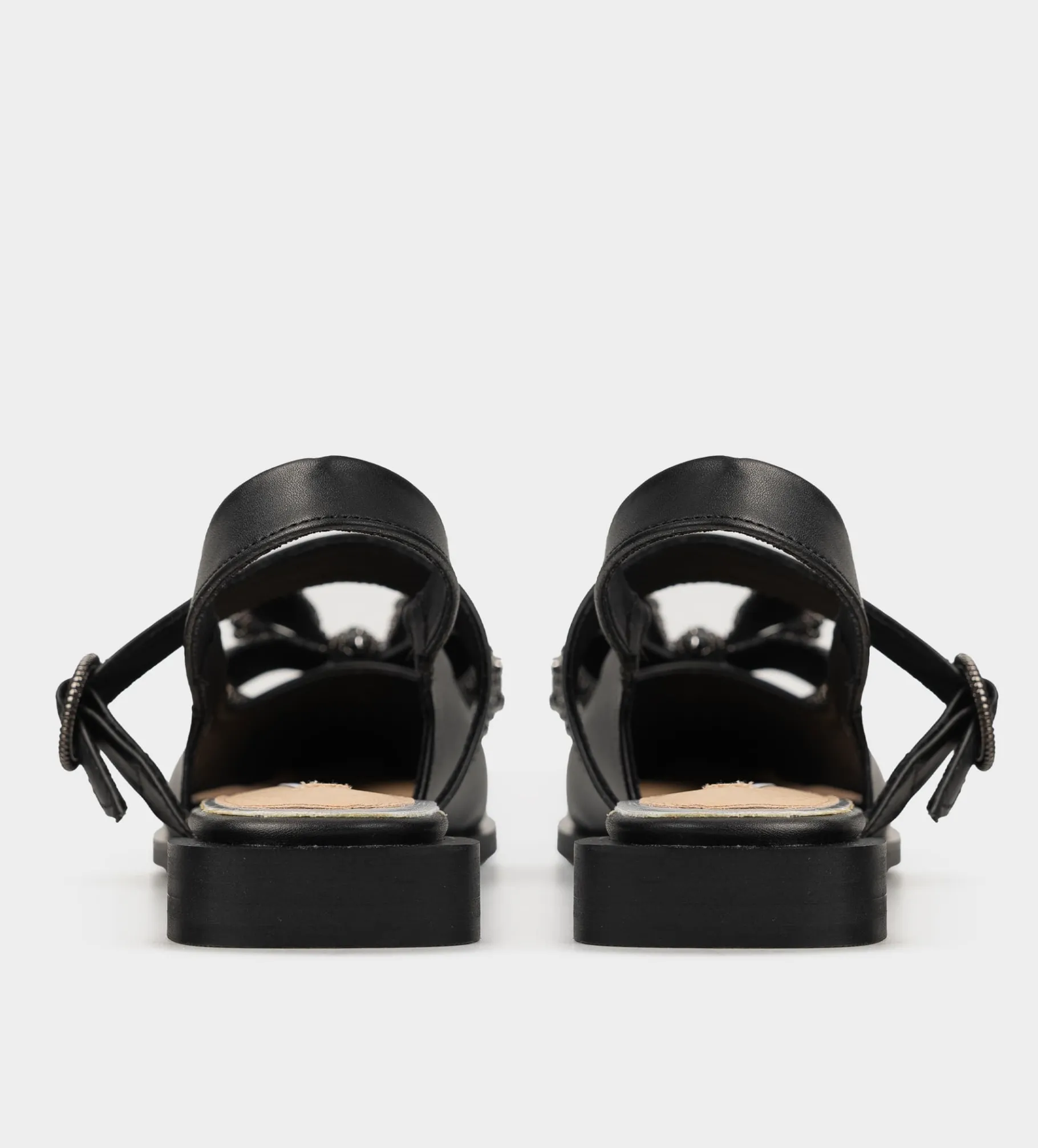 Discount BALERINA MOÑO CRISTALES NEGRO Mujer Flats Y Mocasines