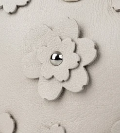 Discount BOLSO BUCKET FLORES PIEL BLANCO Mujer Fiesta | Bolsos Y Accesorios