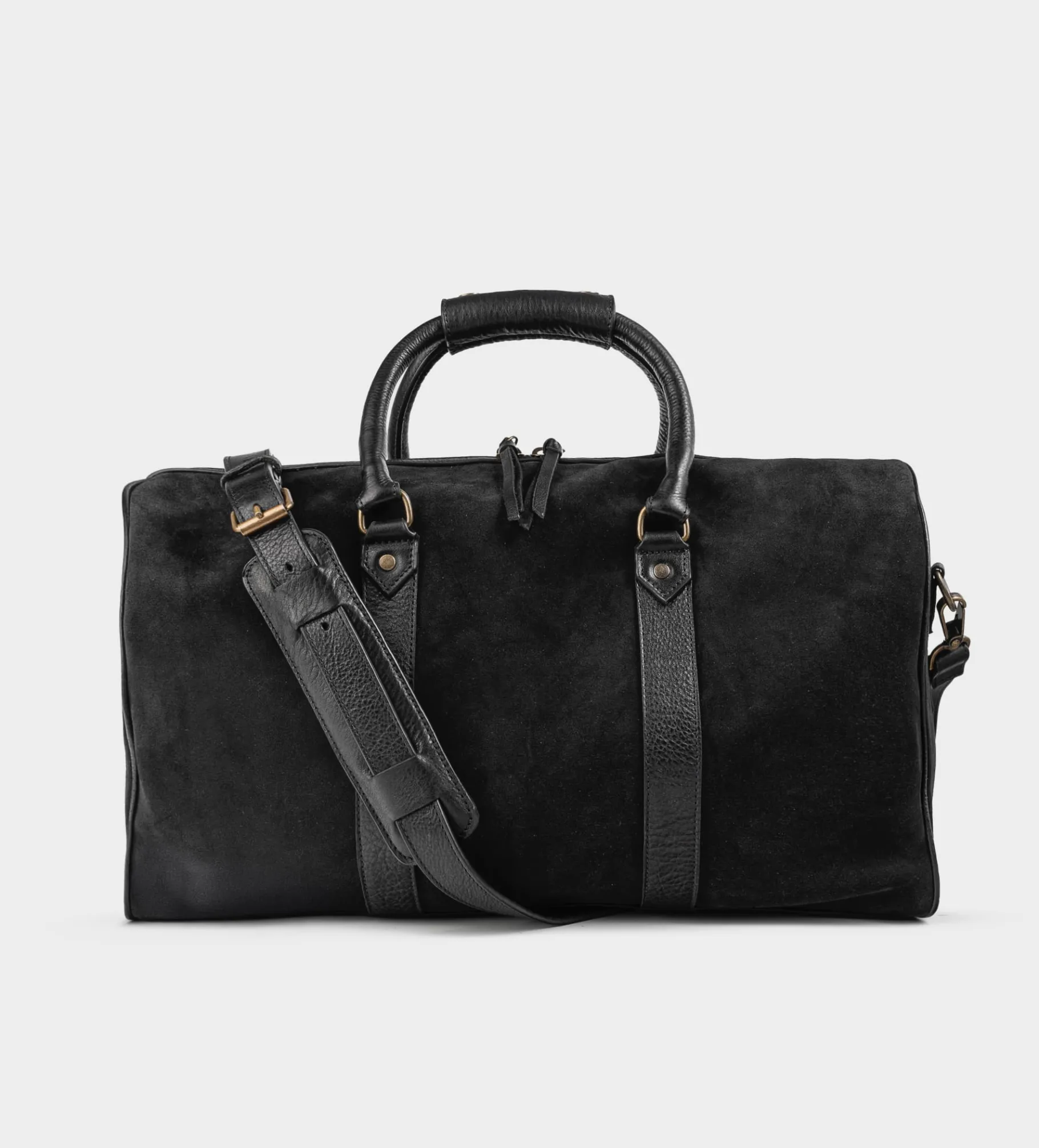 Hot BOLSO DE VIAJE GAMUZA PIEL NEGRO Hombre Backpacks / Travel Collection | Travel Collection