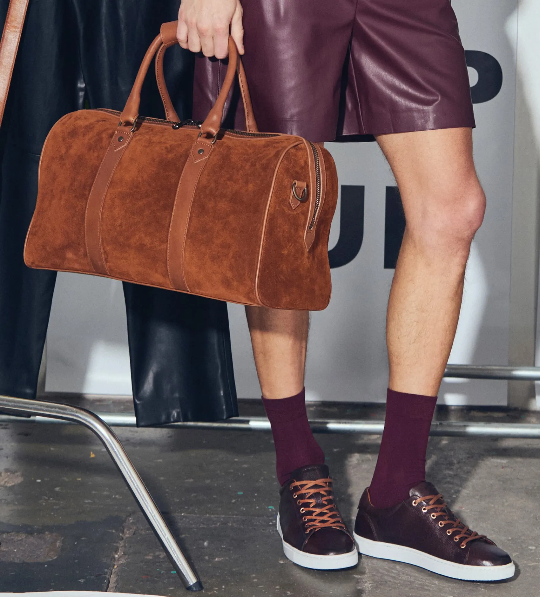 Clearance BOLSO DE VIAJE GAMUZA PIEL MIEL Hombre Backpacks / Travel Collection | Travel Collection