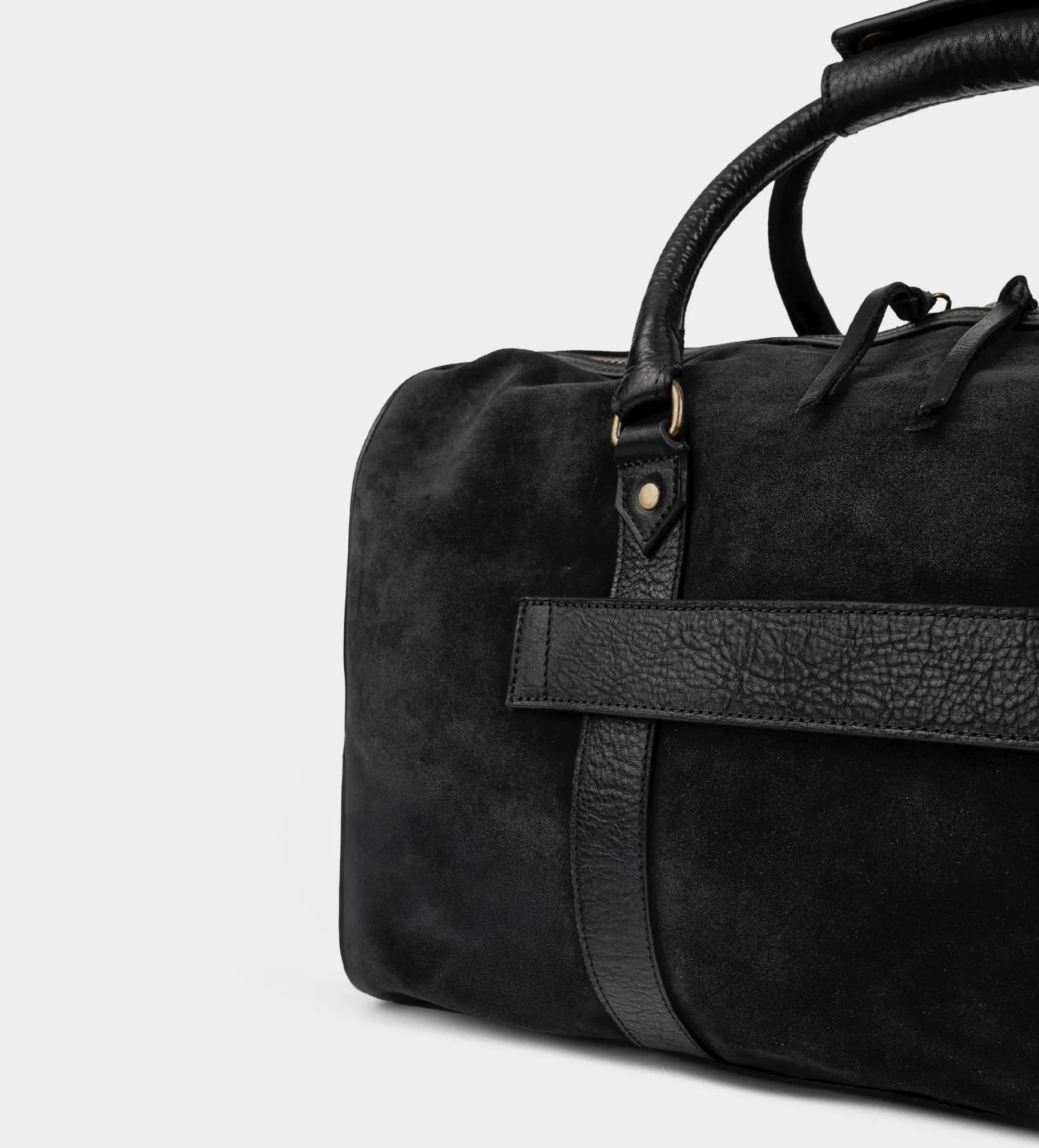 Hot BOLSO DE VIAJE GAMUZA PIEL NEGRO Hombre Backpacks / Travel Collection | Travel Collection