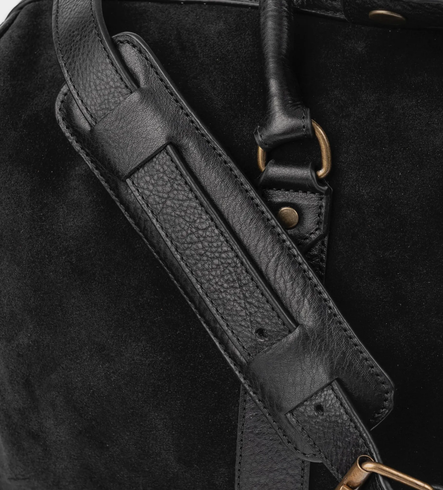 Hot BOLSO DE VIAJE GAMUZA PIEL NEGRO Hombre Backpacks / Travel Collection | Travel Collection