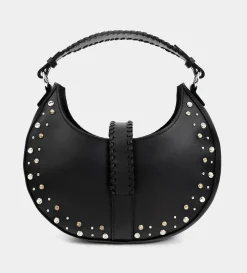 Clearance BOLSO HANDLE PIEL NEGRO Mujer Piel Auténtica | Bolsos Y Accesorios