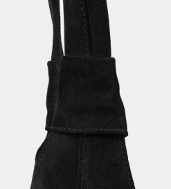 Clearance BOLSO HOBO PIEL GAMUZA NEGRO Mujer Bolsos Y Accesorios | Bolsos