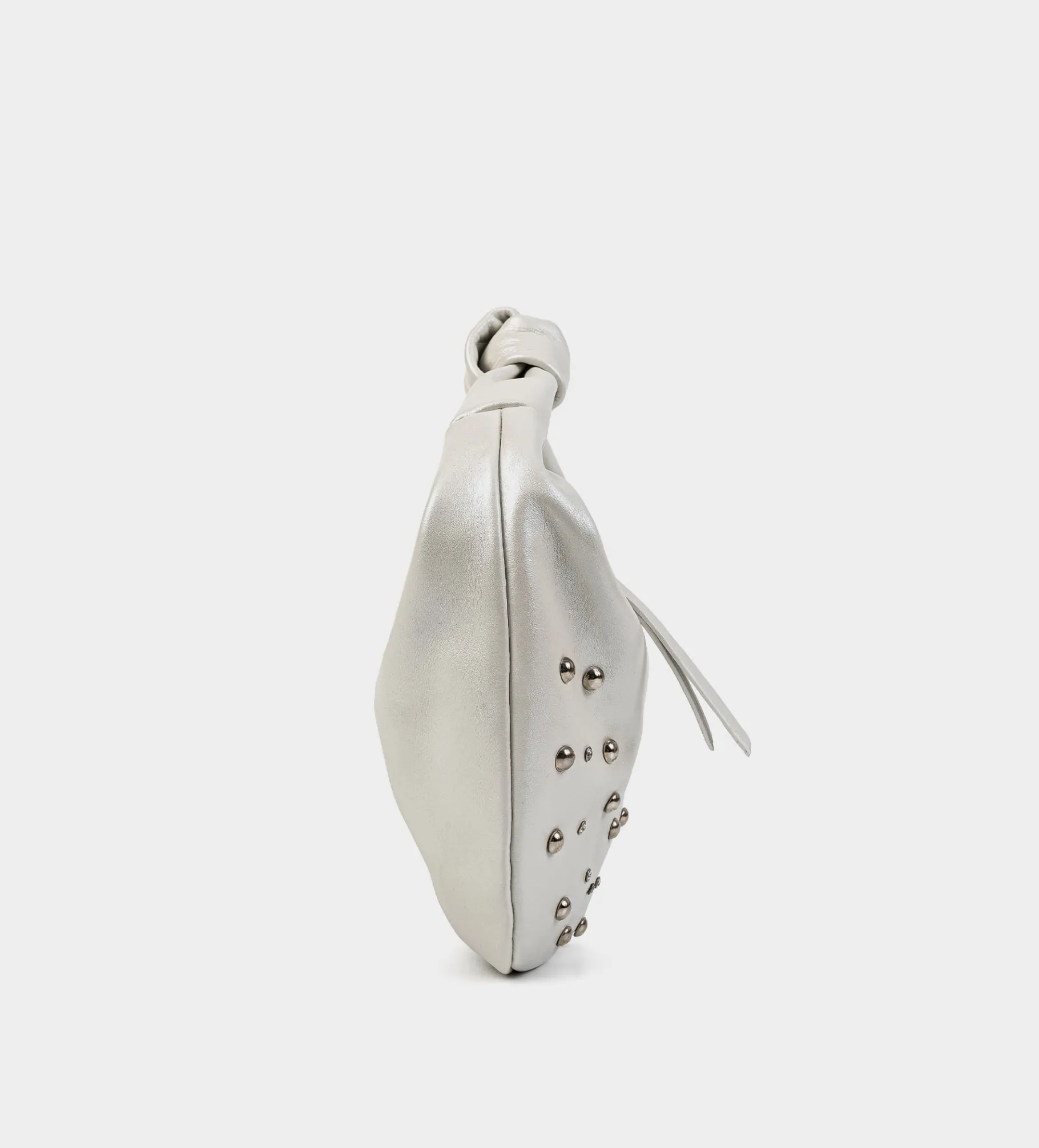 Best BOLSO HOBO TACHUELAS PIEL BLANCO Mujer Fiesta | Bolsos Y Accesorios