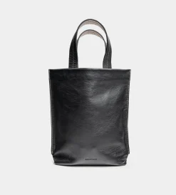 Clearance BOLSO TOTE PIEL BICOLOR NEGRO / BEIGE Mujer Piel Auténtica | Bolsos Y Accesorios