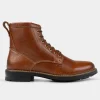 Clearance BOTA AGUJETA PIEL MIEL Hombre Botas Y Botines