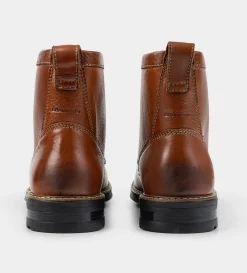 Clearance BOTA AGUJETA PIEL MIEL Hombre Botas Y Botines