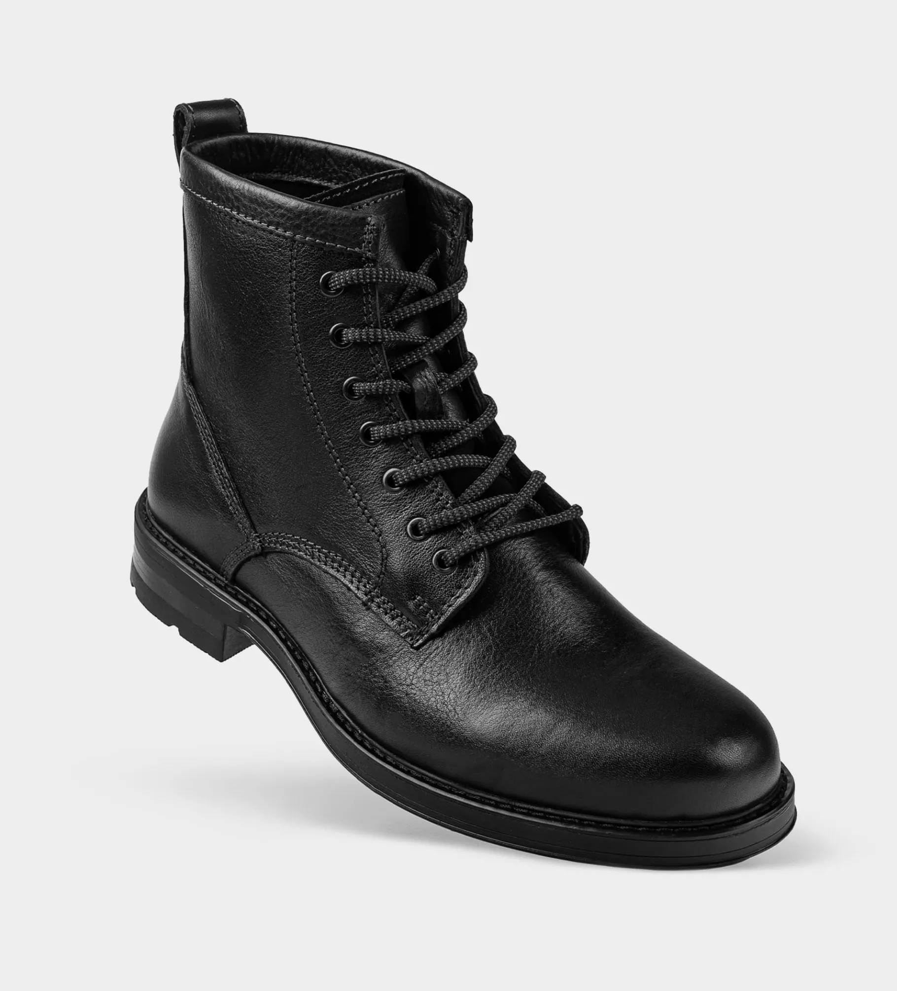 Sale BOTA AGUJETA PIEL NEGRO Hombre Botas Y Botines
