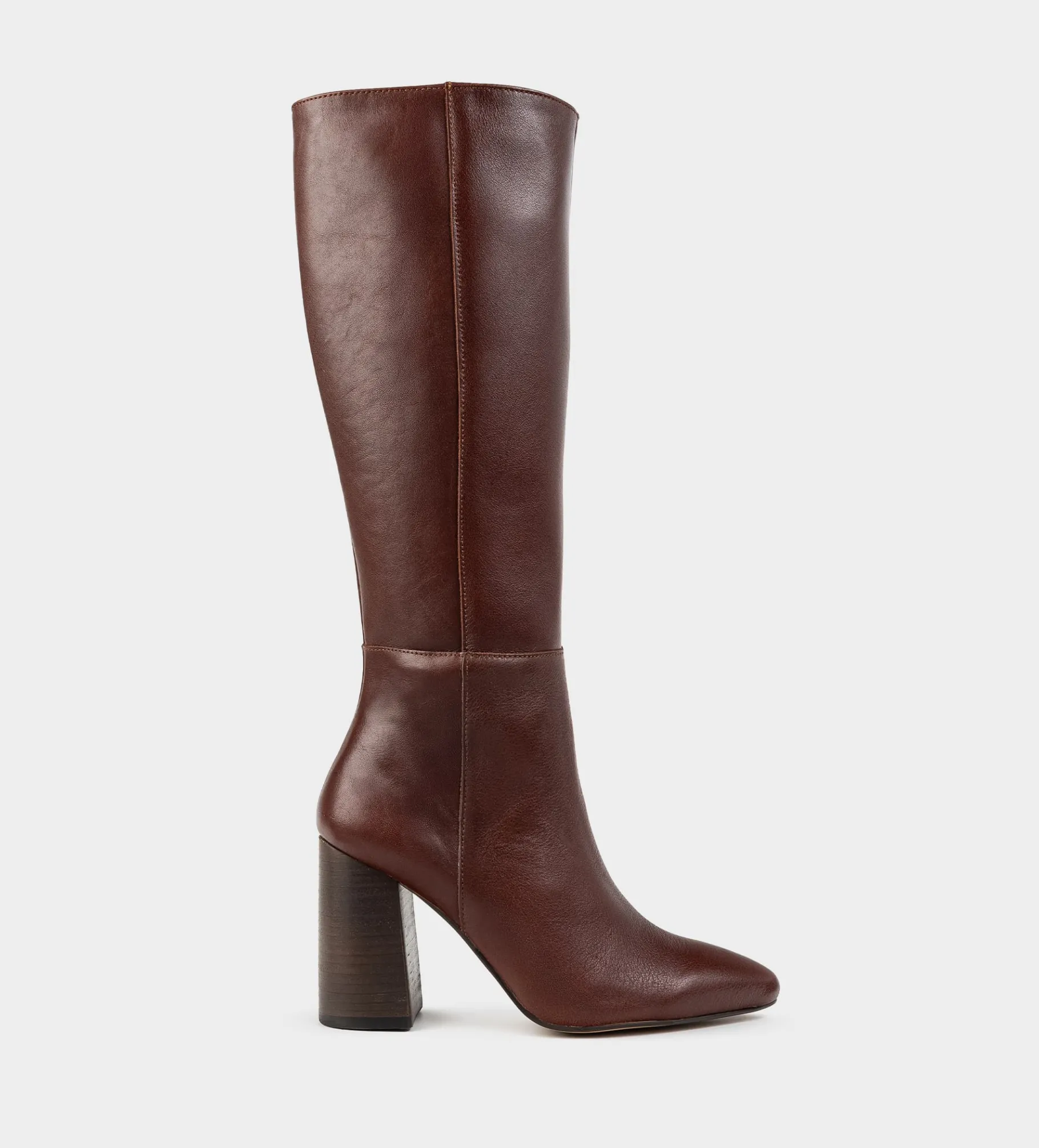 Hot BOTA ALTA PIEL CAFÉ Mujer Botas Y Botines