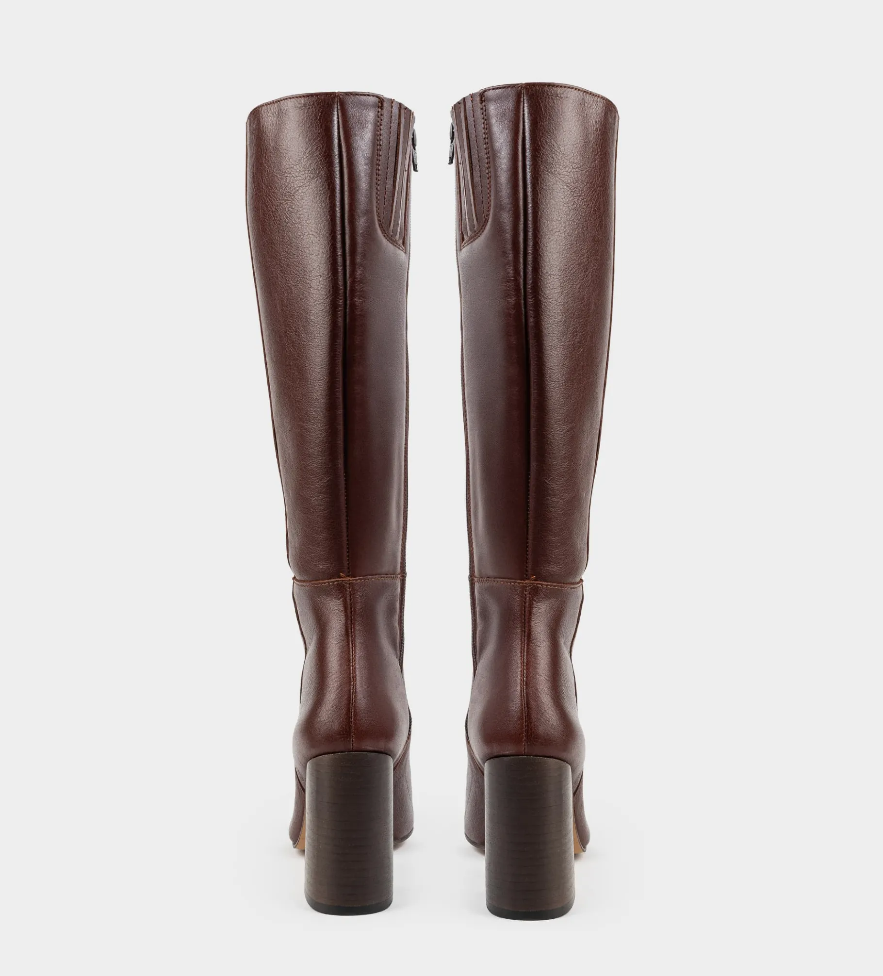 Hot BOTA ALTA PIEL CAFÉ Mujer Botas Y Botines
