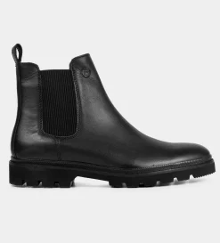 Outlet BOTA CHELSEA PIEL NEGRO Hombre Botas Y Botines