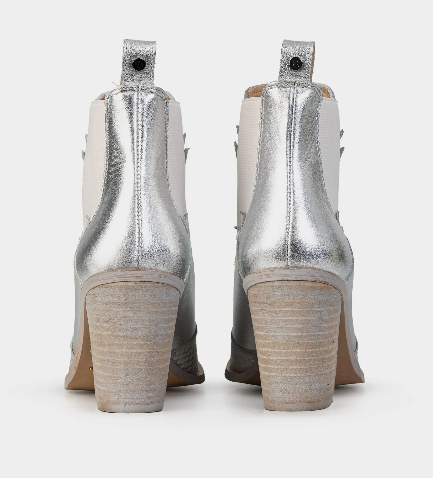 New BOTA WESTERN GRABADO PLATA Mujer Botas Y Botines | Piel Auténtica