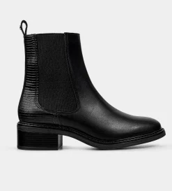 Clearance BOTIN CASUAL CHELSEA NEGRO Mujer Botas Y Botines | Piel Auténtica