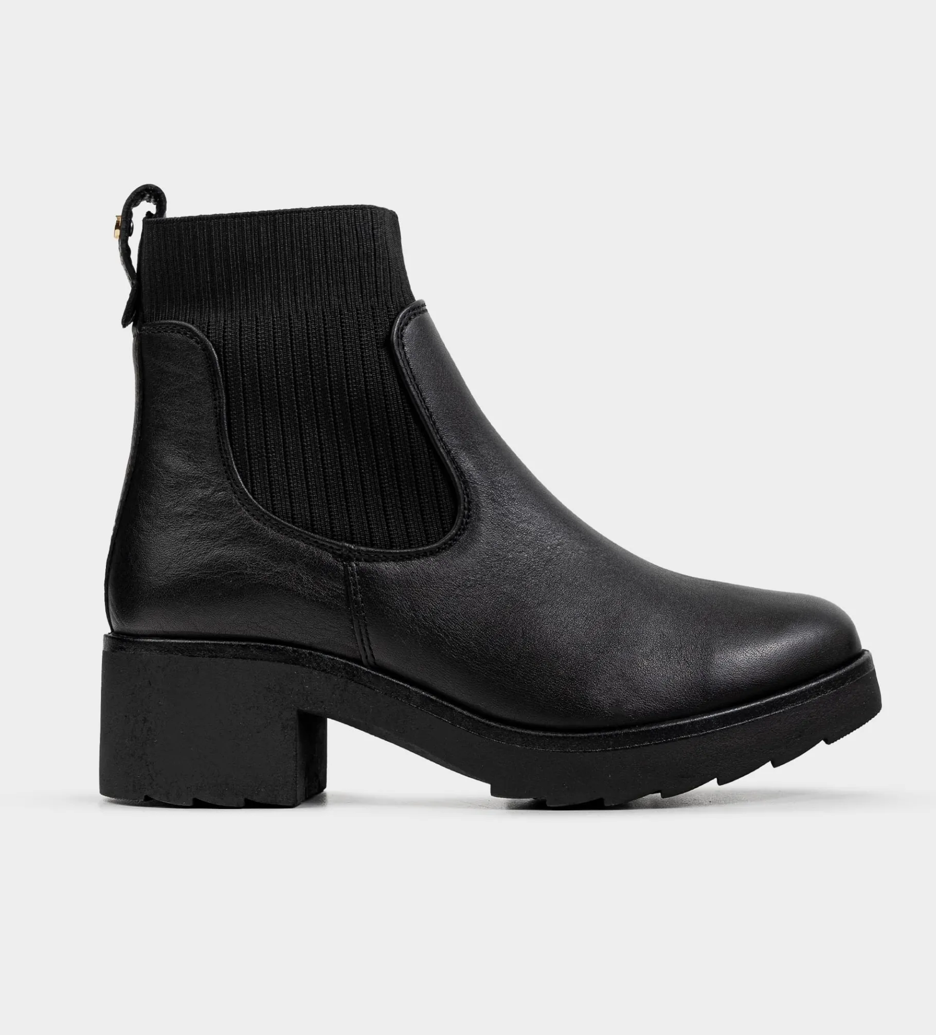 New BOTÍN CALCETÍN PIEL NEGRO Mujer Botas Y Botines | Piel Auténtica