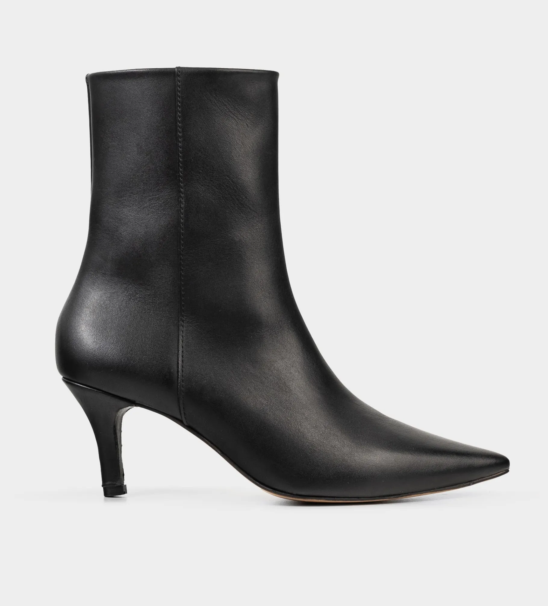 Hot BOTÍN TACÓN FINO PIEL NEGRO Mujer Botas Y Botines | Piel Auténtica