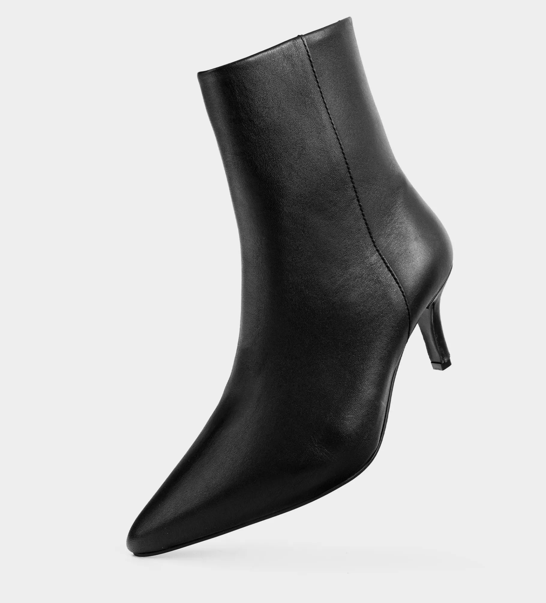 Hot BOTÍN TACÓN FINO PIEL NEGRO Mujer Botas Y Botines | Piel Auténtica