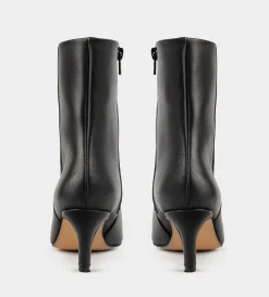 Hot BOTÍN TACÓN FINO PIEL NEGRO Mujer Botas Y Botines | Piel Auténtica
