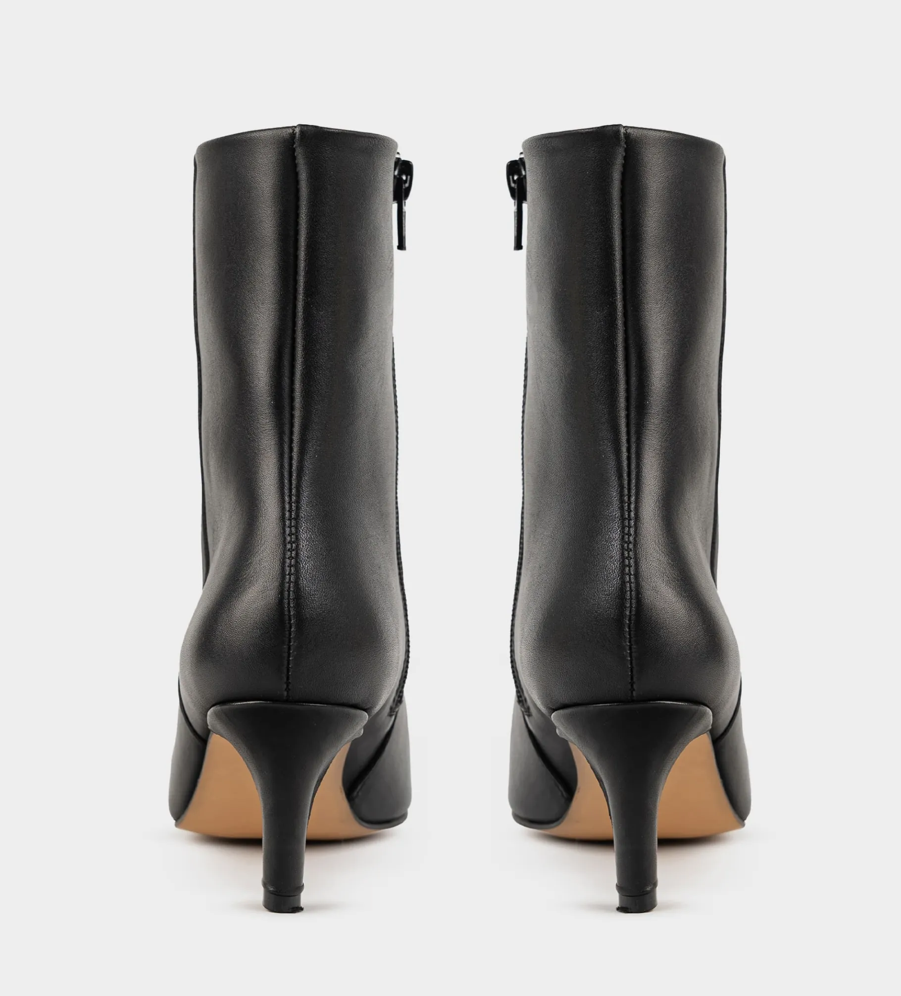 Hot BOTÍN TACÓN FINO PIEL NEGRO Mujer Botas Y Botines | Piel Auténtica