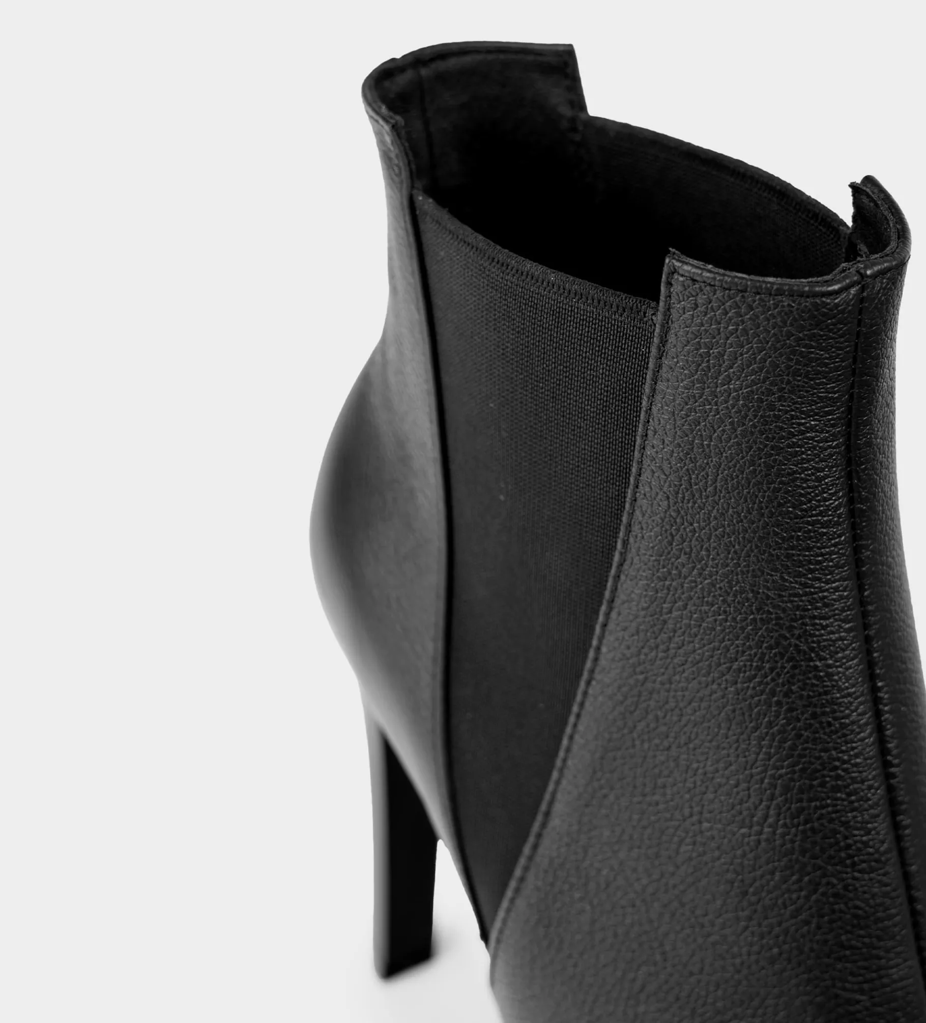 Online BOTÍN TACÓN FINO PIEL NEGRO Mujer Botas Y Botines | Piel Auténtica