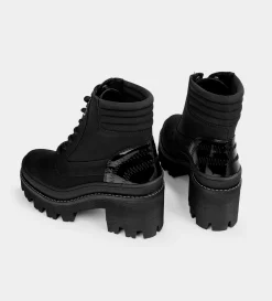 Sale BOTÍN TRACK AGUJETAS NEGRO Mujer Botas Y Botines