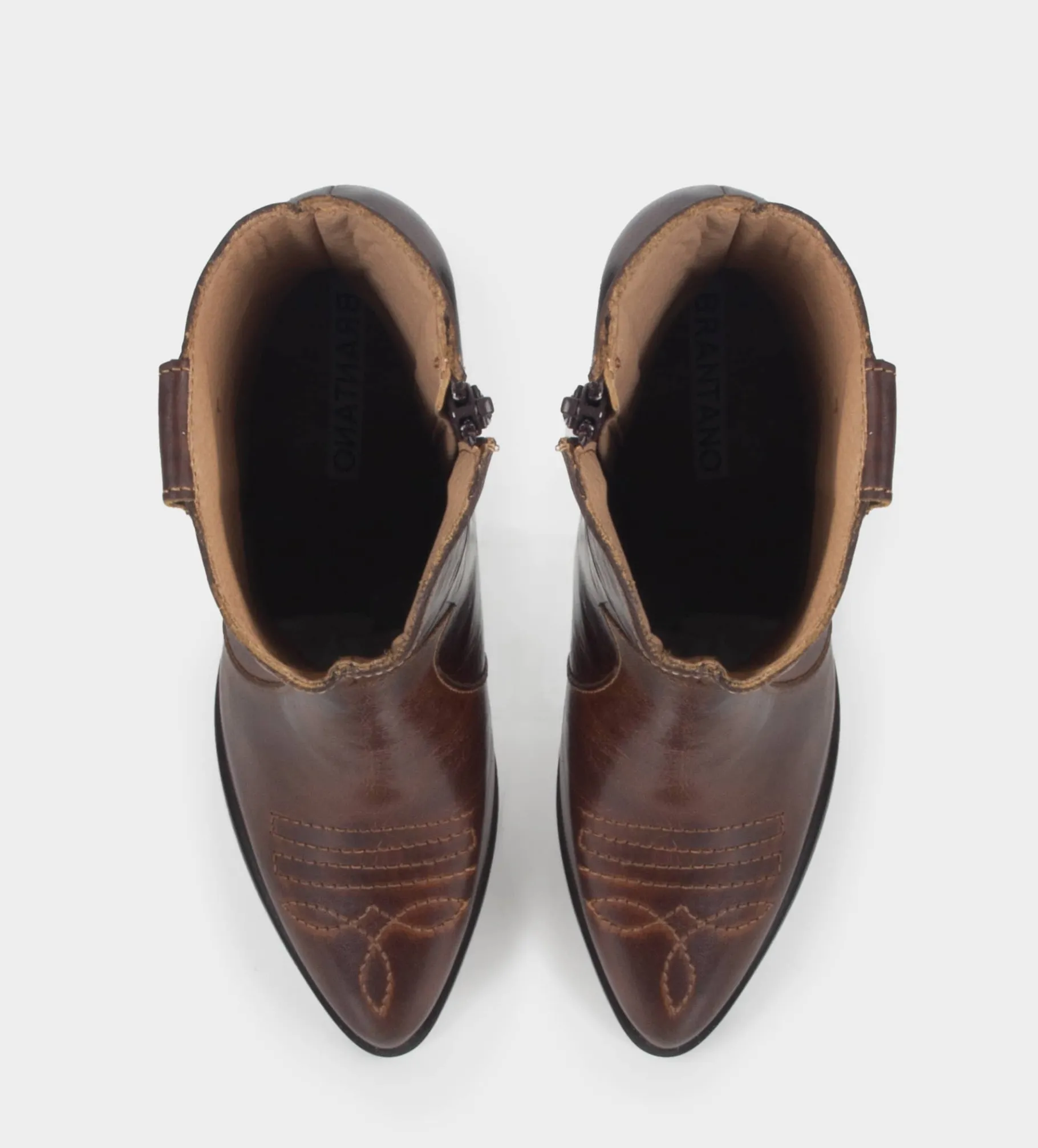 Online BOTÍN WESTERN PIEL MIEL Mujer Botas Y Botines | Piel Auténtica