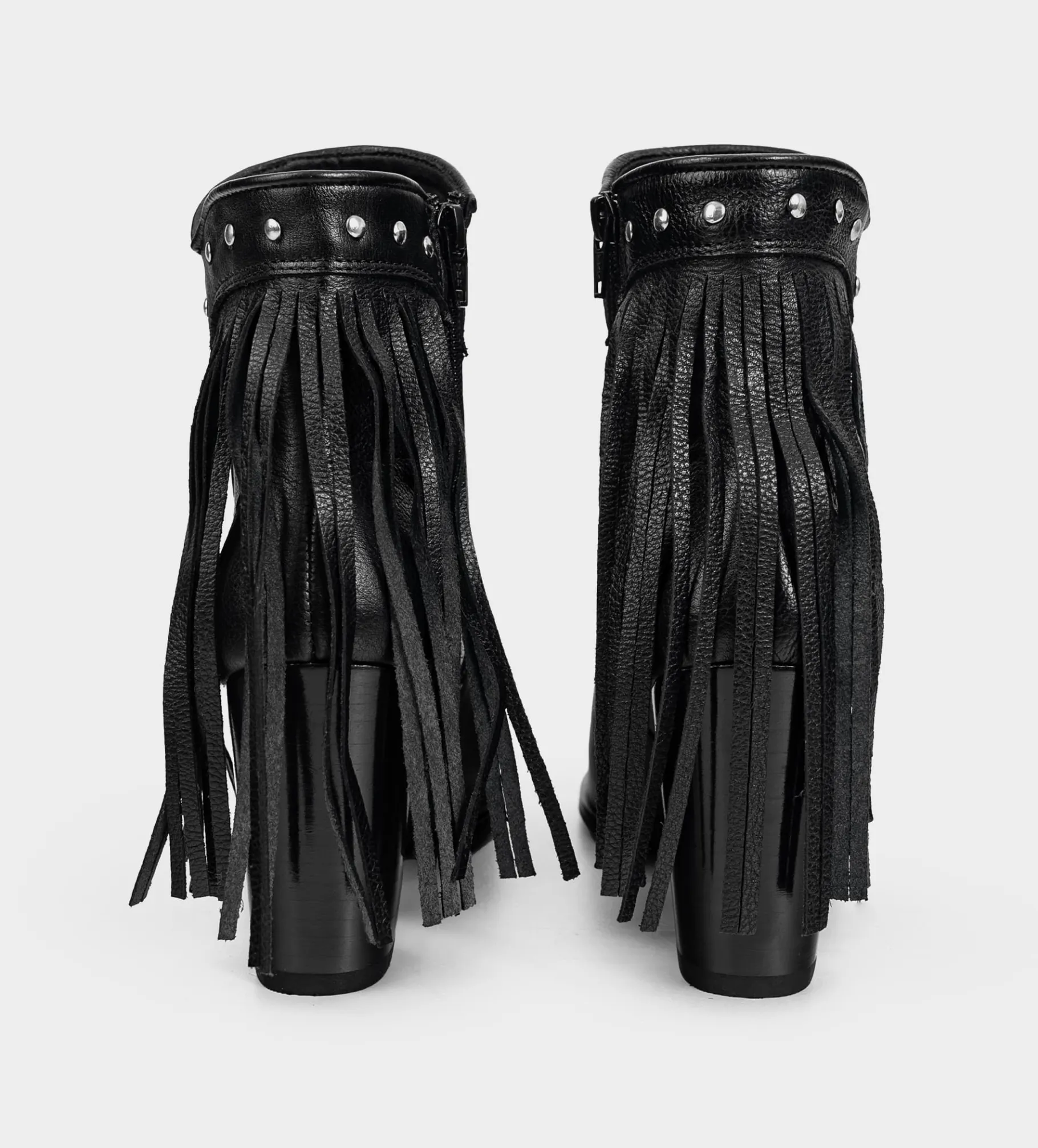 Online BOTÍN WESTERN PIEL NEGRO Mujer Botas Y Botines | Piel Auténtica