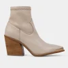 Hot BOTÍN WESTERN STRETCH PIEL BEIGE Mujer Botas Y Botines | Piel Auténtica