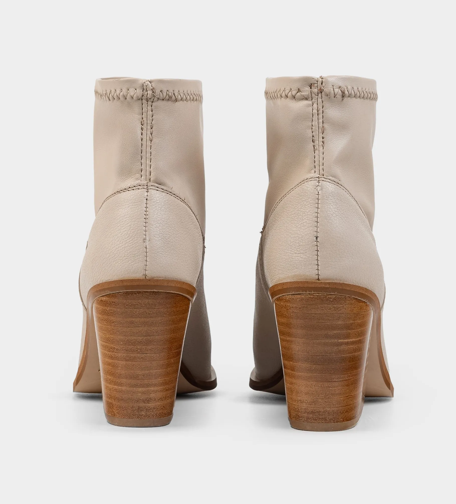 Hot BOTÍN WESTERN STRETCH PIEL BEIGE Mujer Botas Y Botines | Piel Auténtica