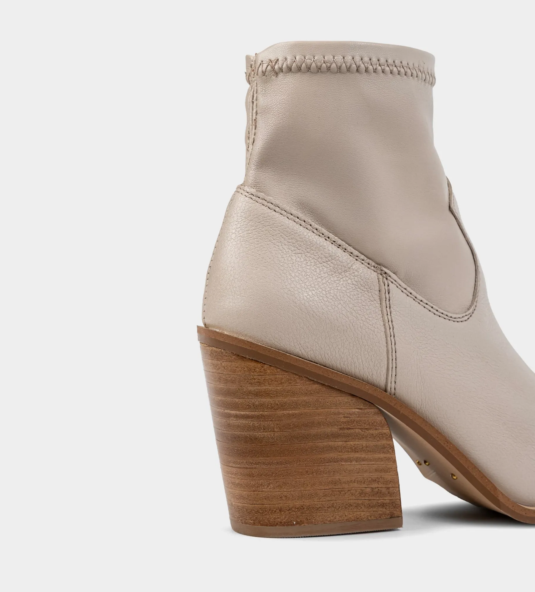 Hot BOTÍN WESTERN STRETCH PIEL BEIGE Mujer Botas Y Botines | Piel Auténtica