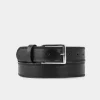 Sale CINTURÓN DE PIEL NEGRO Hombre Cinturones | Cinturones