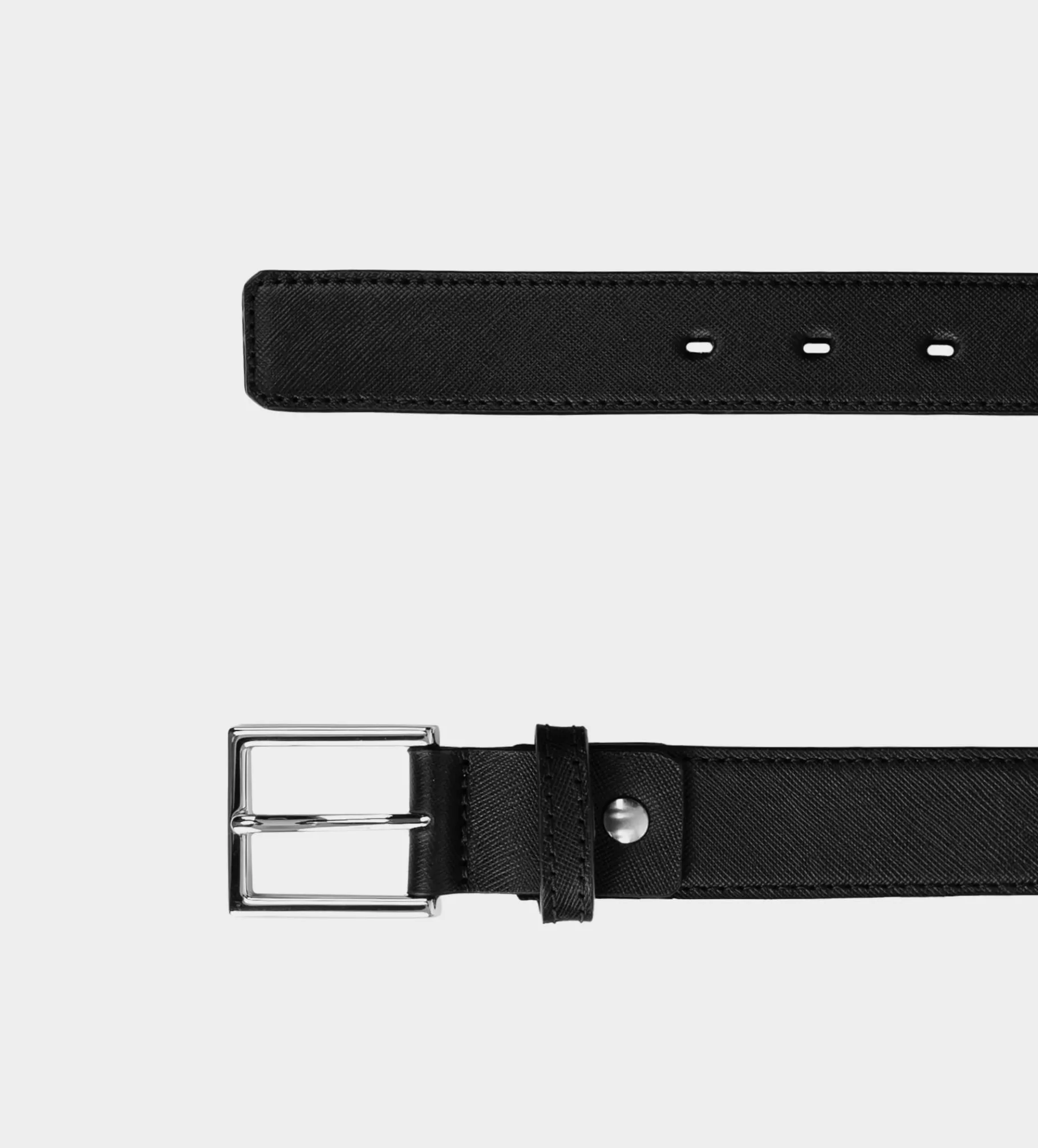 Discount CINTURÓN HERRAJE PIEL AUTÉNTICA NEGRO Hombre Cinturones | Cinturones