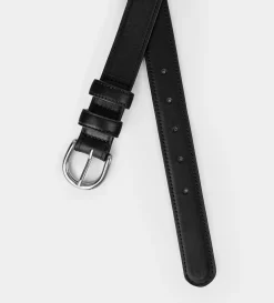 Sale CINTURÓN HERRAJE PIEL NEGRO Mujer Bolsos Y Accesorios | Cinturones