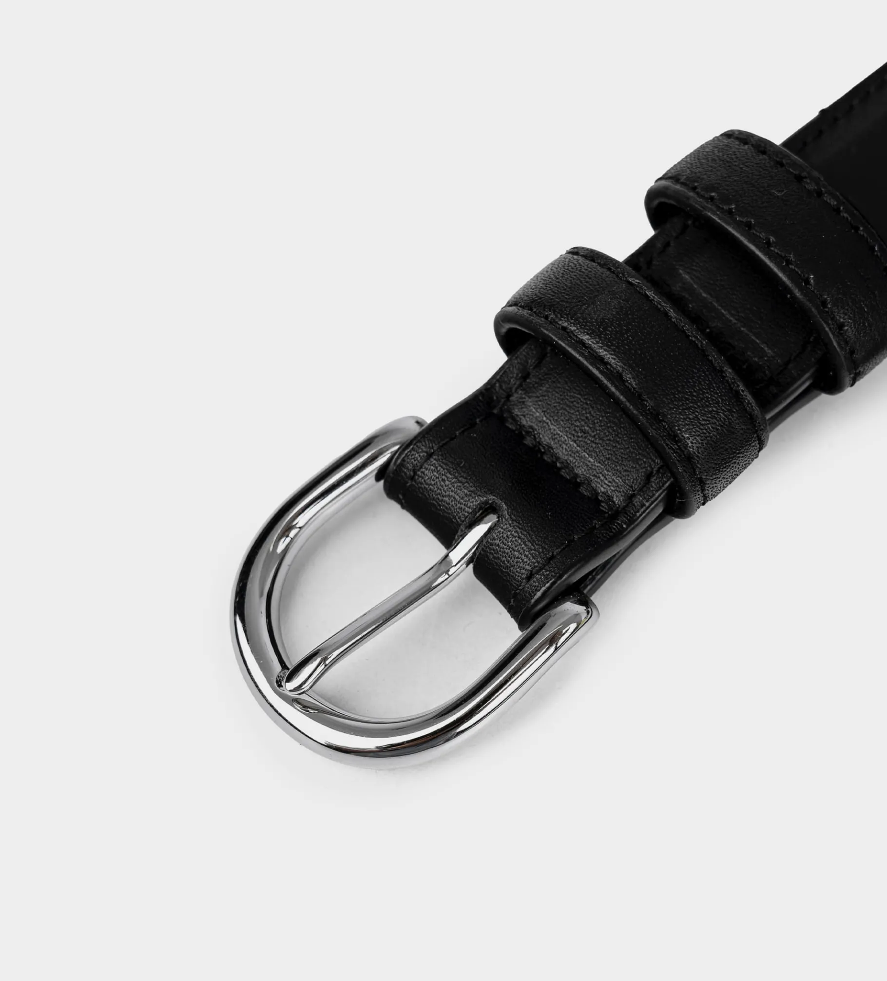 Sale CINTURÓN HERRAJE PIEL NEGRO Mujer Bolsos Y Accesorios | Cinturones