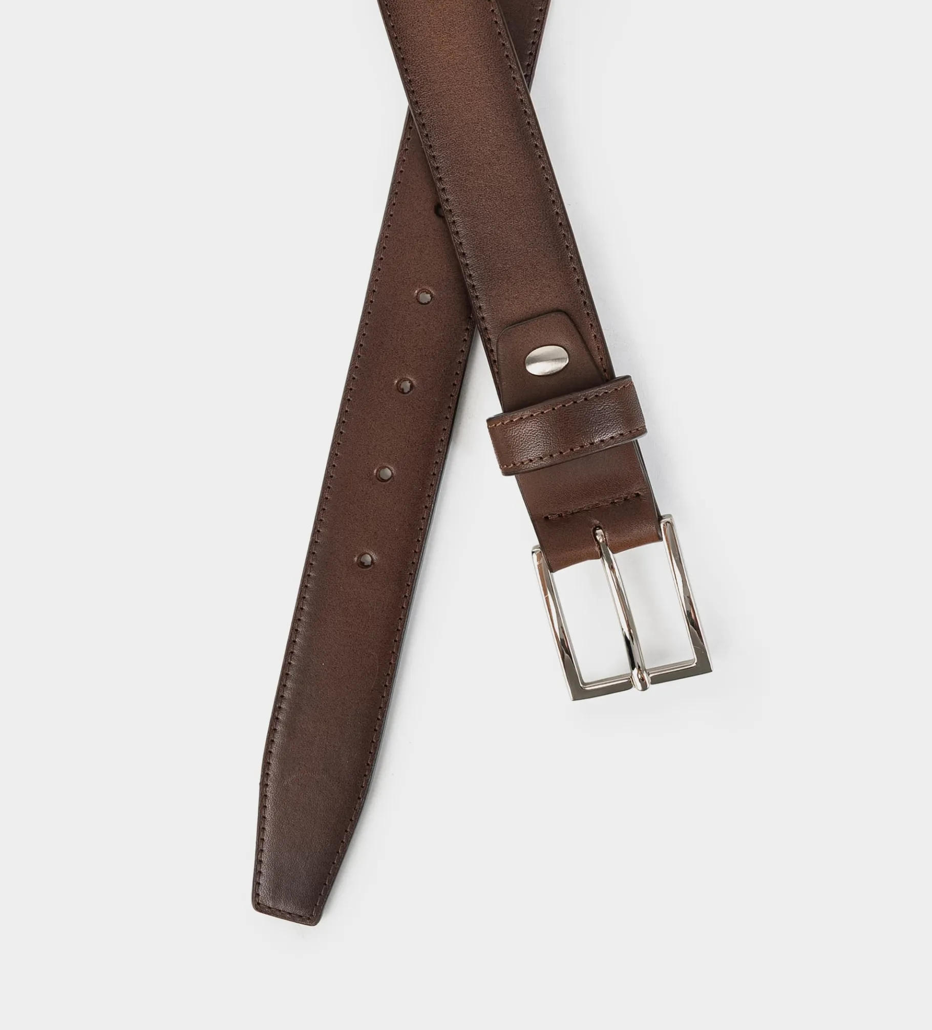 Outlet CINTURÓN PIEL AUTÉNTICA CAFÉ Hombre Cinturones | Cinturones