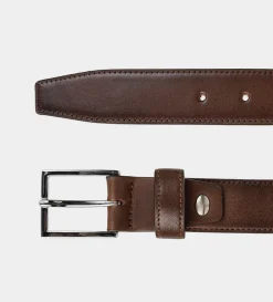 Outlet CINTURÓN PIEL AUTÉNTICA CAFÉ Hombre Cinturones | Cinturones