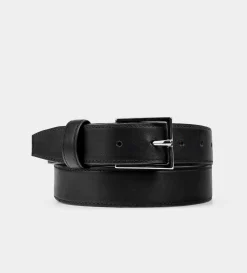 Fashion CINTURÓN PIEL AUTÉNTICA NEGRO Hombre Cinturones | Cinturones