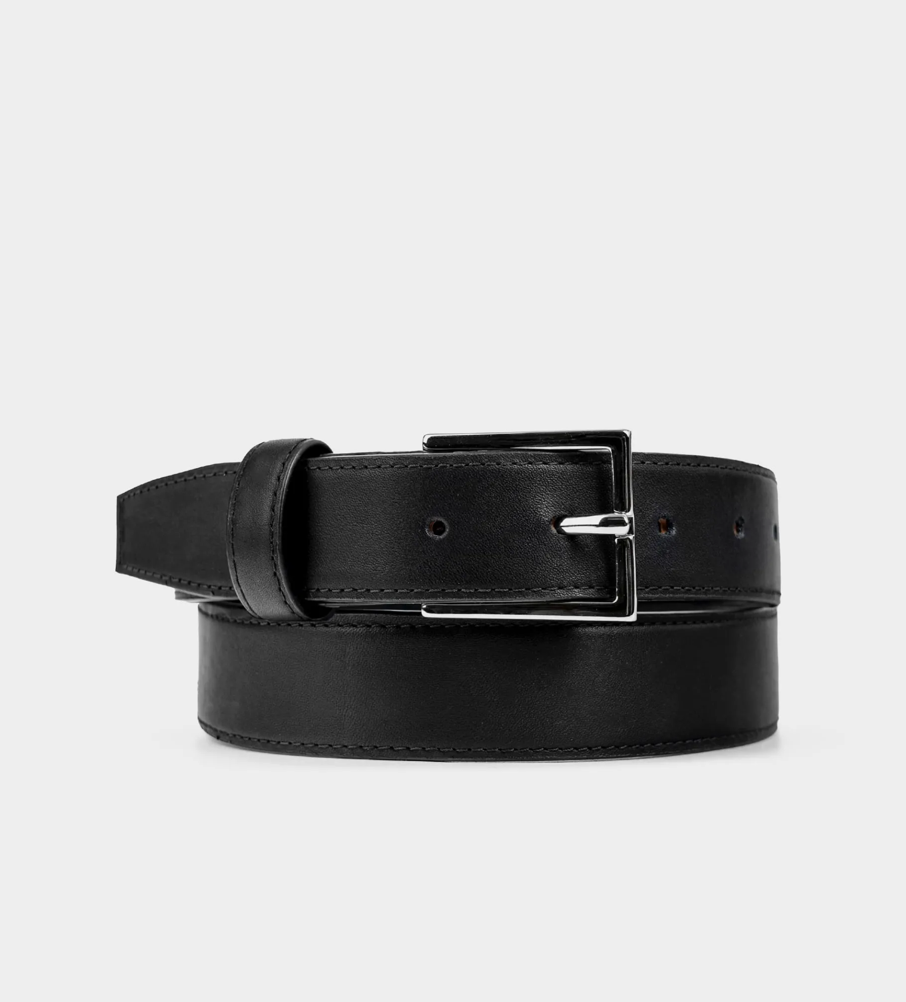 Fashion CINTURÓN PIEL AUTÉNTICA NEGRO Hombre Cinturones | Cinturones